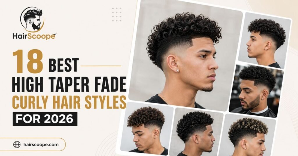 18 Best High Taper Fade Curly Hair Styles