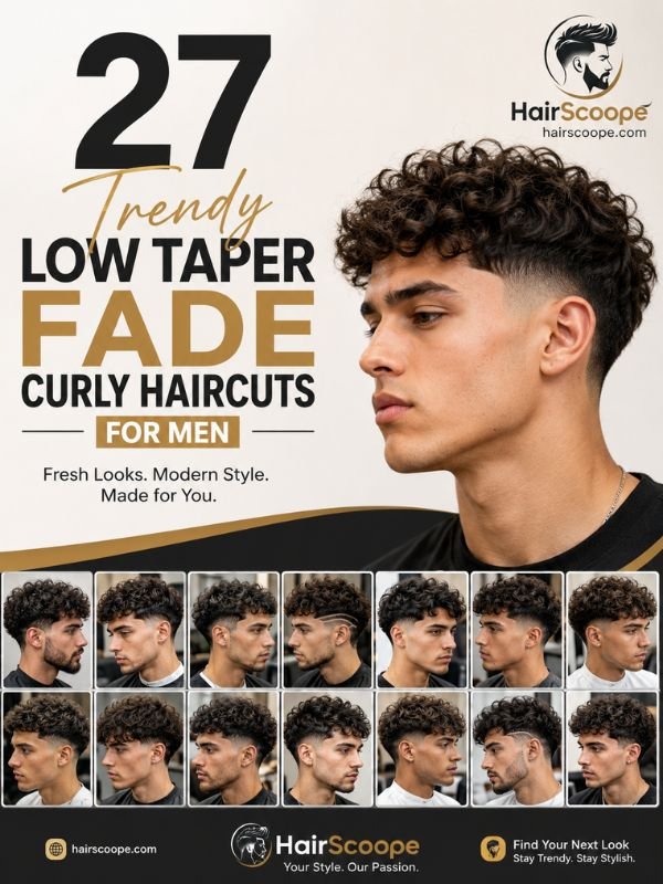 27 Trendy Low Taper Fade Curly Haircuts for Men