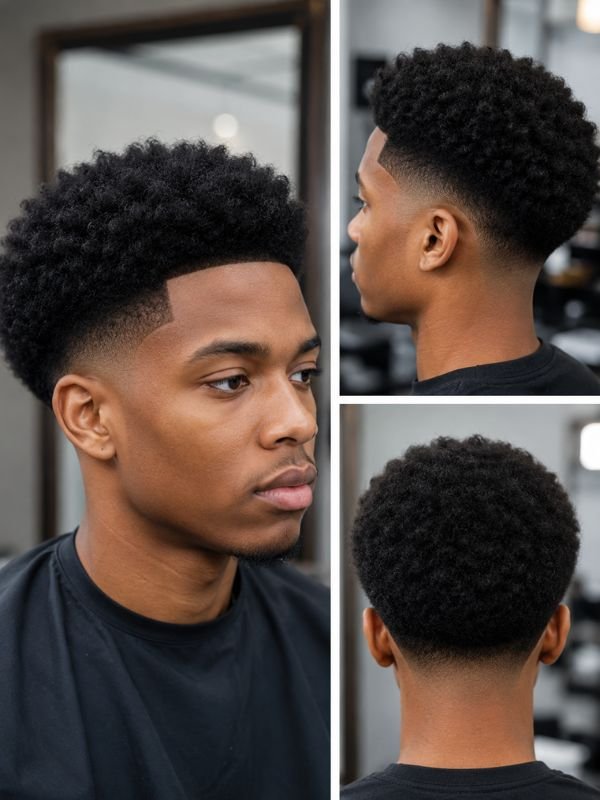 Clean Low Taper Fade Afro