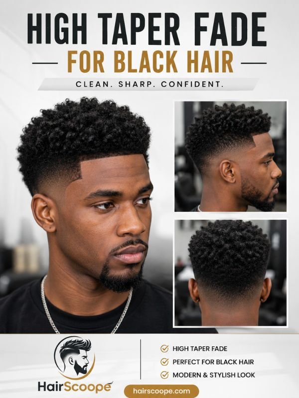 High Taper Fade for Black Hair
