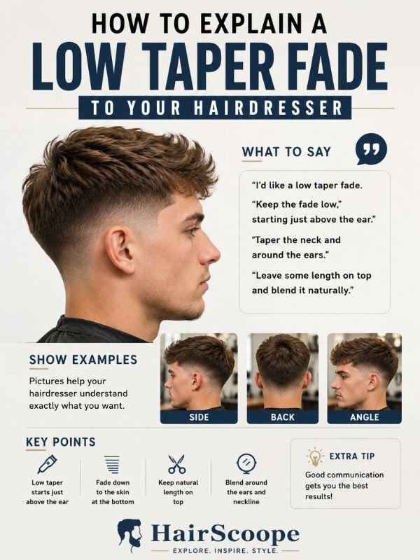 How to Explain a Low Taper Fade to Your Hairdresser
