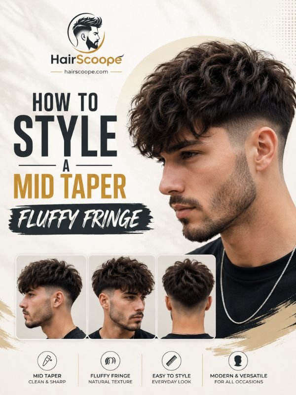 How to Style a Mid Taper Fluffy Fringe