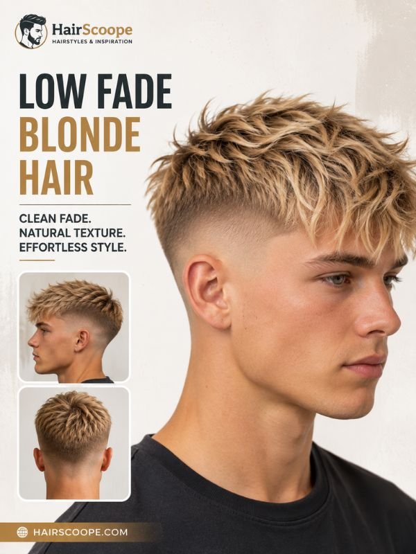 Low Fade Blonde Hair