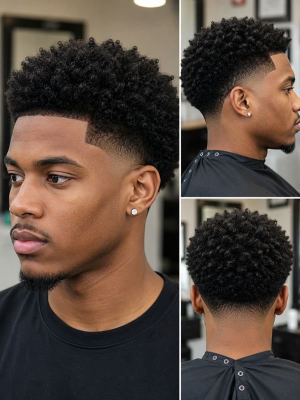 Mid Taper Fade Afro