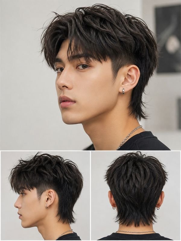 Short Two Block Mullet