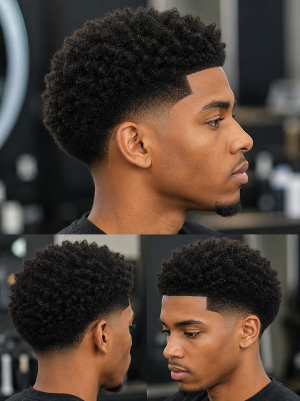 Stylish Low Taper Fade Afro