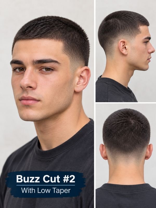 Buzz Cut #2 With Low Taper