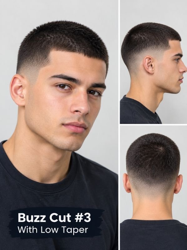 Buzz Cut #3 With Low Taper