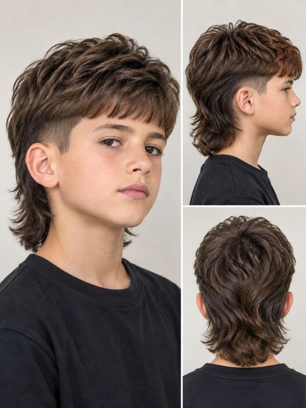 Classic Boys Mullet Haircut