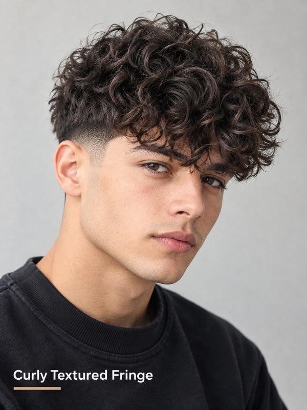 Curly Textured Fringe