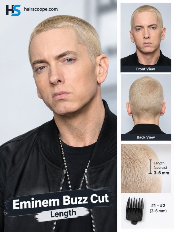 Eminem Buzz Cut Length