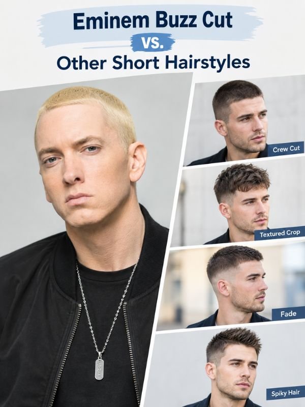 Eminem Buzz Cut vs. Other Short Hairstyles