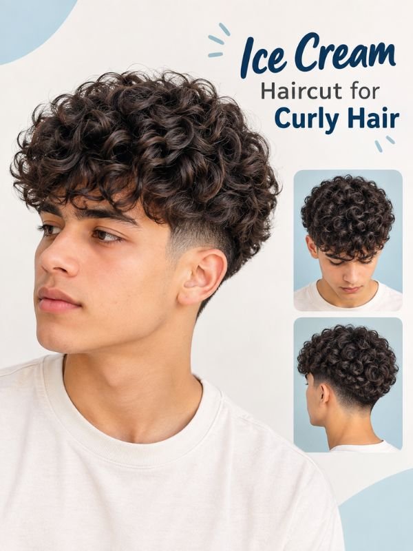 Ice Cream Haircut for Curly Hair