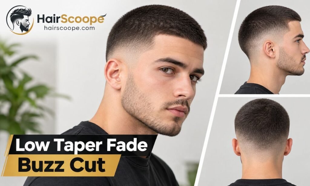 Low Taper Fade Buzz Cut