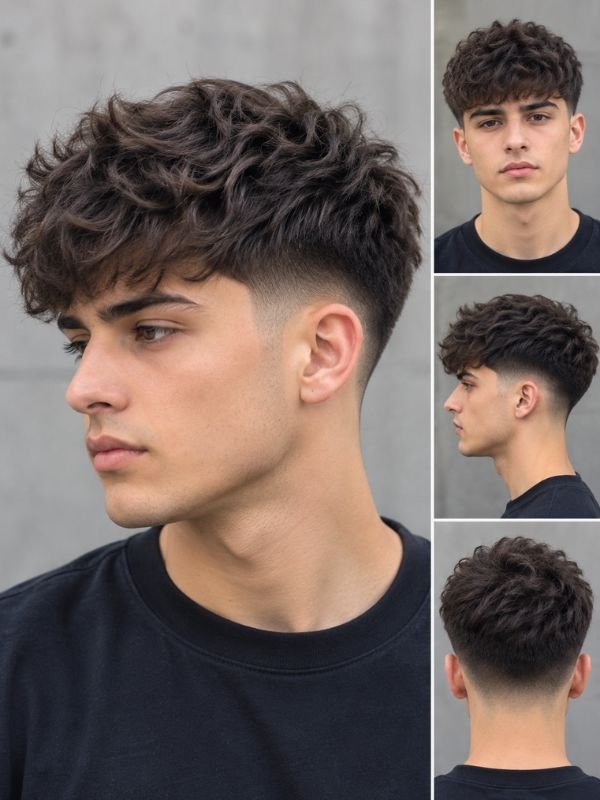 Low Taper Fade Fluffy Crop