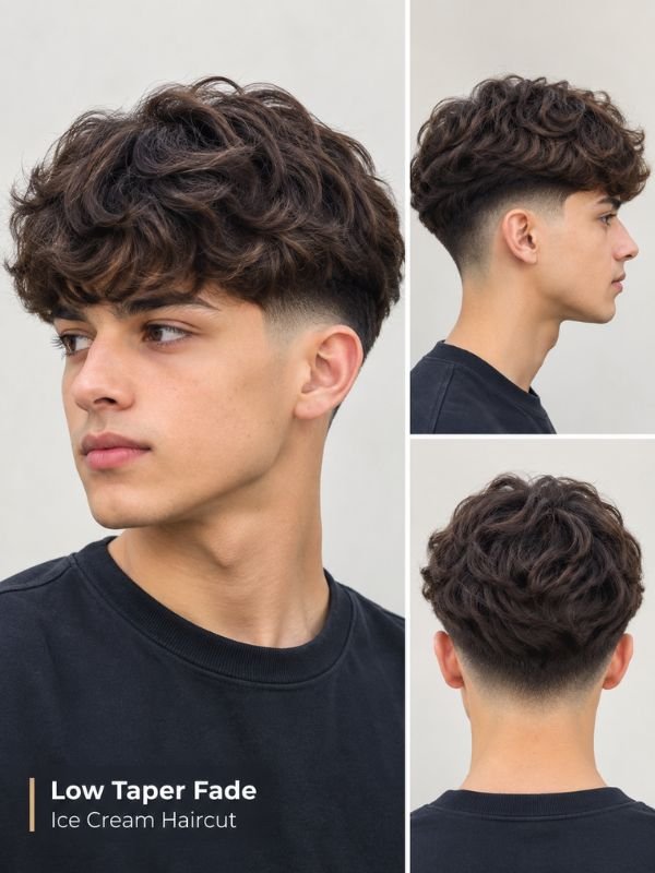 Low Taper Fade Ice Cream Haircut