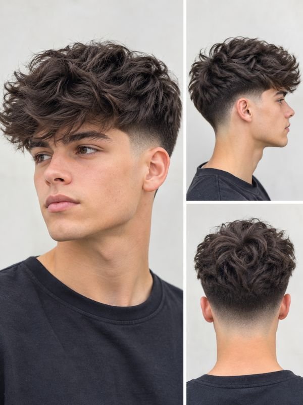 Low Taper Fade With Fluffy Top