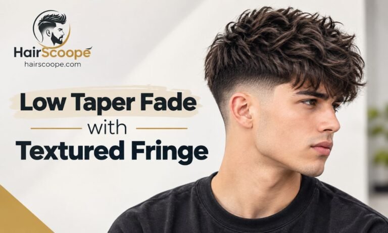 Low Taper Fade with Textured Fringe: Complete Style Guide