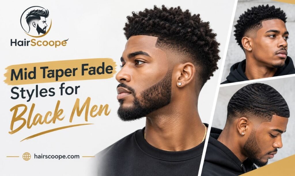 Mid Taper Fade Styles for Black Men