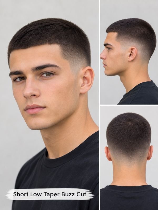 Short Low Taper Buzz Cut