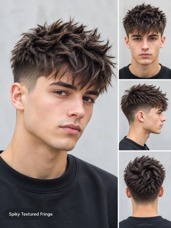 Spiky Textured Fringe