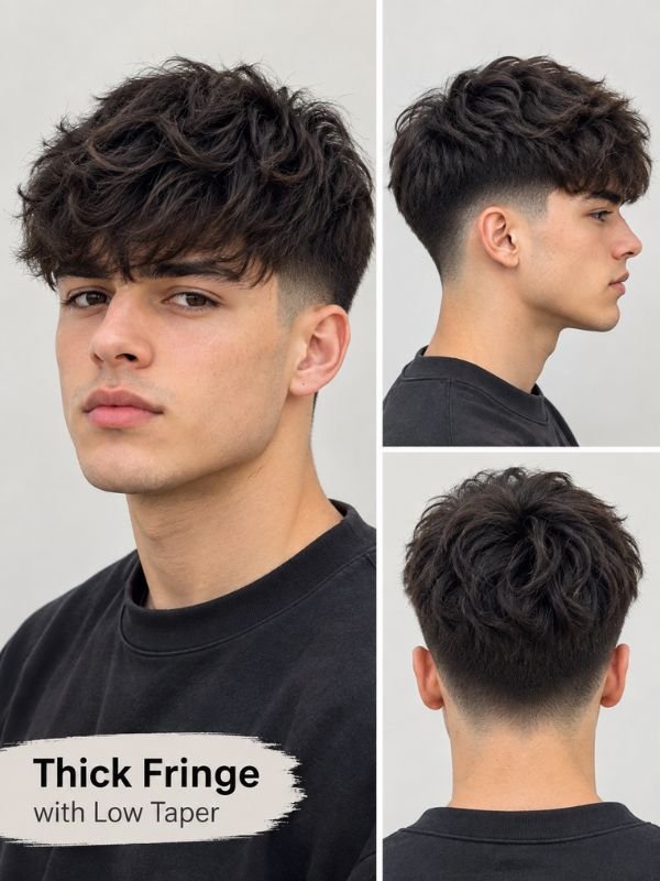 Thick Fringe with Low Taper